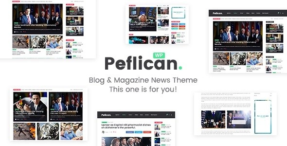 Peflican A Newspaper and Magazine WordPress Theme 2.0.0 GPL Theme