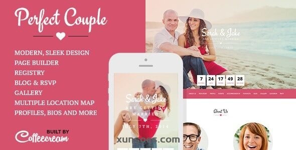 Perfect Couple Wedding WordPress Theme 2.6 GPL Theme