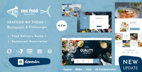 Pesce Seafood Restaurant WordPress Theme 1.4 GPL Theme