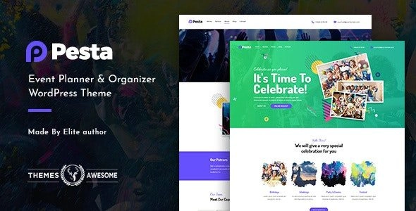 Pesta Event Planner Organizer WordPress Theme 1.5 GPL Theme