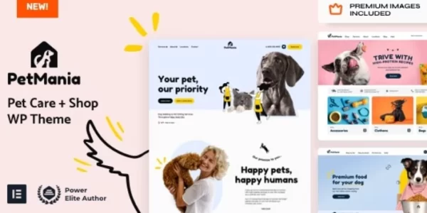 PetMania Pet Care Shop 4.1 GPL Theme