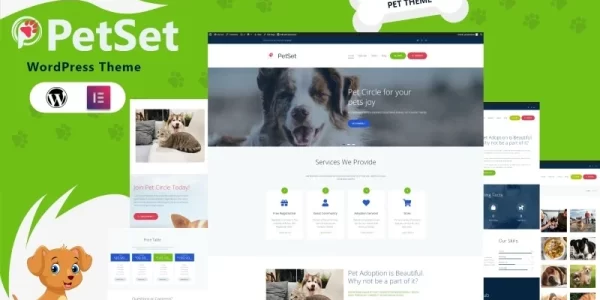 PetSet Elementor WordPress Theme 1.0.0 GPL Theme