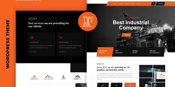 Petro Gas And Oil Industrial WordPress Elementor Theme WordPress Theme 1.0.0 GPL Theme