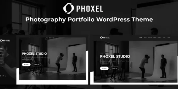 Phoxel Photography Portfolio WordPress Theme 1.0 GPL Theme