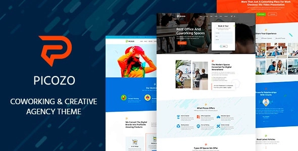 Picozo Coworking and Office Space WordPress Theme 1.5 GPL Theme