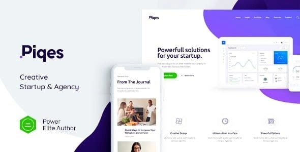 Piqes | Creative Startup Agency WordPress Theme 1.0.8 GPL Theme