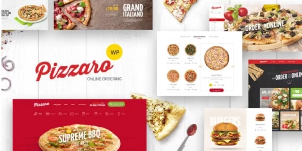 Pizzaro Fast Food Restaurant WooCommerce Theme 1.3.20 GPL Theme