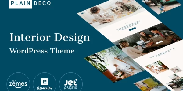 PlainDeco Interior Design WordPress Theme 1.0.1 GPL Theme