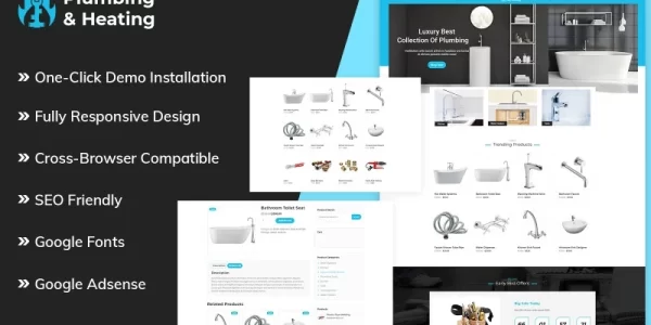 Plumbing And Heating Suppliers WordPress Theme 1.0.0 GPL Theme