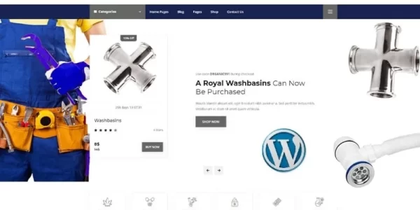Plumbing Hub Plumbing Shop WordPress Theme 1.0.0 GPL Theme