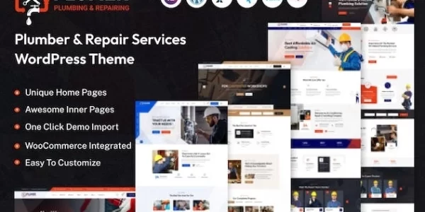 Plumer  – Plumbing Repair Services WordPress Theme 1.0.0 GPL Theme