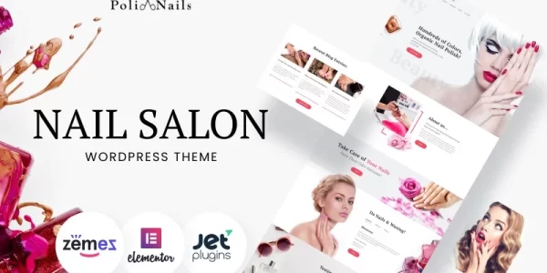 Poli Nails Nail Salon with Great Widgets and WordPress Elementor Theme WordPress Theme 1.0.0 GPL Theme