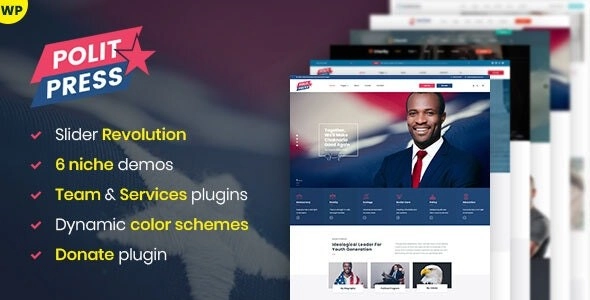 Politpress Multipurpose Political WordPress theme 1.2.0 GPL Theme
