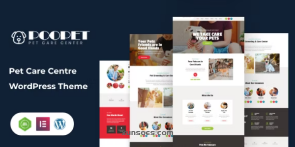 Poopet Pet Care Center WordPress Theme + RTL 2.0.1 GPL Theme