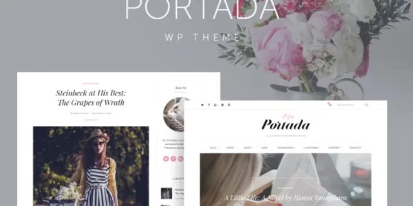 Portada Elegant Blog Blogging WordPress Theme 2.1 GPL Theme
