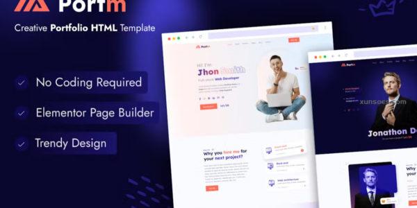 Portm Personal Portfolio WordPress Theme 1.1 GPL Theme