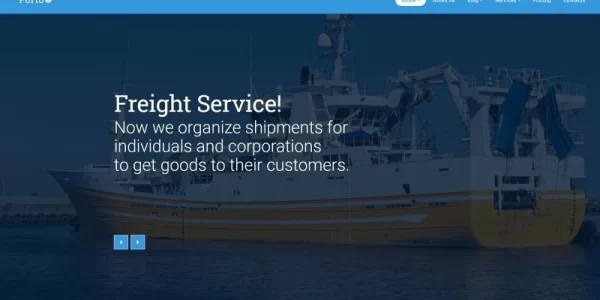 Porto Seafaring, Transportation and Logistics WordPress Theme 1.0.0 GPL Theme