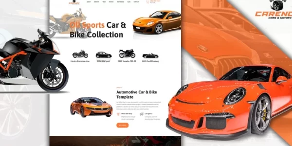 Powar-Carency Car And Automobile Showroom One Page WordPress Theme 1.0.0 GPL Theme