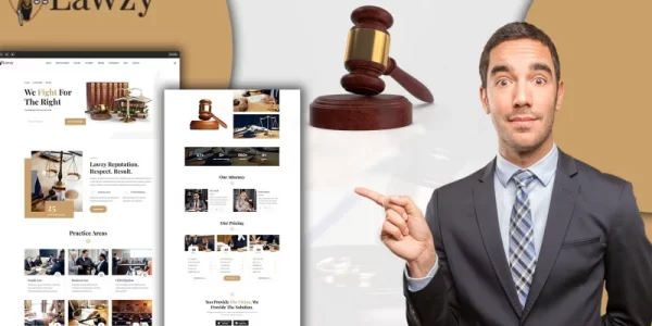Powar-Lawzy Lawyers and Law Firm Landing Page WordPress Theme 1.0.0 GPL Theme