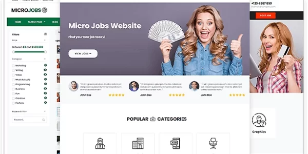 PremiumPress Micro Jobs Theme 10.3.0 GPL Theme