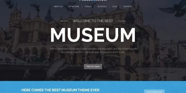 Preservarium Museum Responsive WordPress Theme 1.0.0 GPL Theme