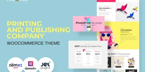 Presstige Digital Printing Company Responsive WordPress Theme 1.0.0 GPL Theme