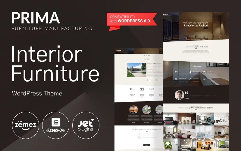 Prima Interior Decor Furniture Manufacturing WordPress Theme 1.0.3 GPL Theme