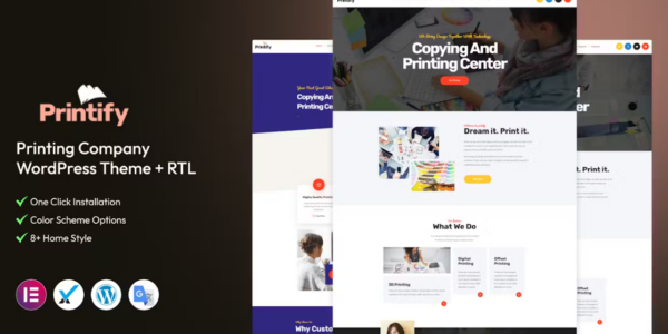 Printify Printing Company WordPress Theme 3.1.0 GPL Theme