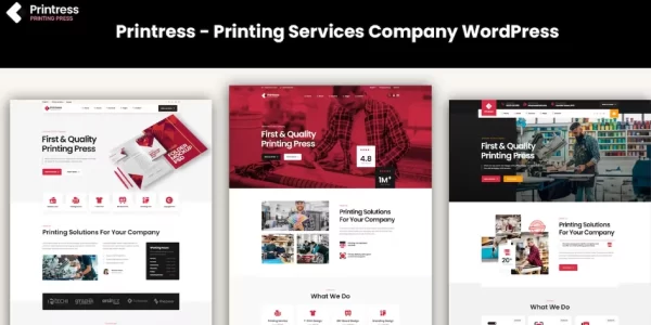 Printress Printing Services Company WordPress 1.0 GPL Theme