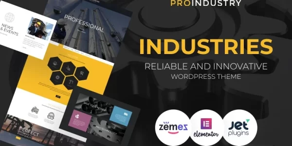 ProIndustry Reliable And Innovative WordPress Industries Theme WordPress Theme 1.0.0 GPL Theme