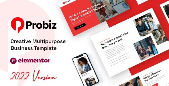 Probiz An Easy to Use and Multipurpose Business and Corporate WordPress Theme 4.0 GPL Theme