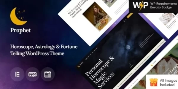 Prophet Horoscope,Astrology Fortune Telling WordPress Theme 1.3.0 GPL Theme