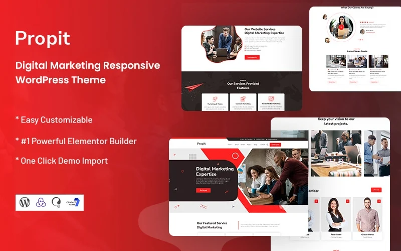 Propit Digital Marketing WordPress Theme 1.0.0 GPL Theme