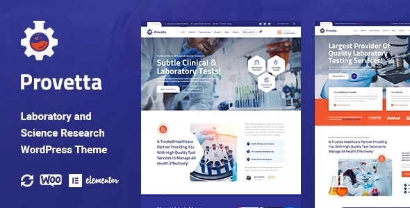 Provetta – Laboratory Science Research WordPress Theme 1.0.6 GPL Theme