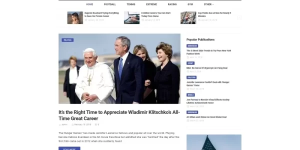 Publicon News Portal WordPress Elementor Theme WordPress Theme 1.1.0 GPL Theme