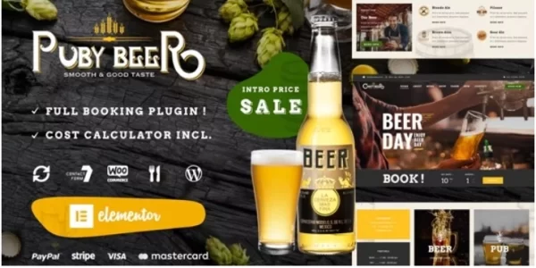 Puby Beer Brewery WP 1.1 GPL Theme