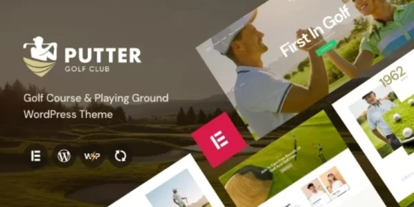 Putter Golf Course Playing Ground WordPress Theme 1.14 GPL Theme