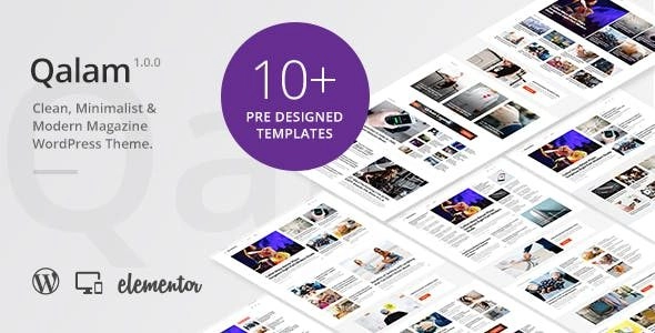 Qalam NewsPaper and Magazine WordPress Theme 1.7.0 GPL Theme