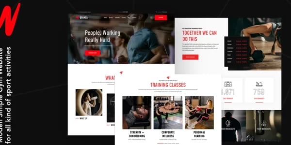 Quanca | Premium Gym Club WordPress Theme 1.1.0 GPL Theme