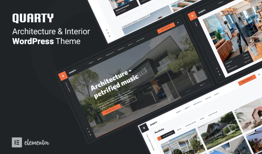 Quarty Architecture Interior Design WordPress 1.3.2 GPL Theme