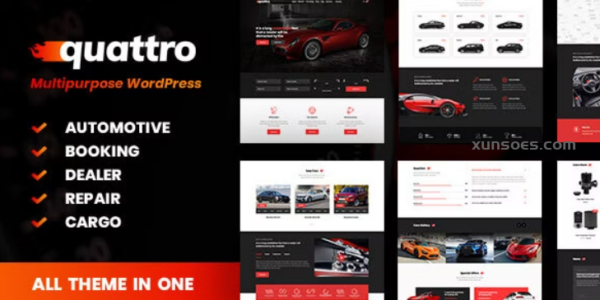 Quattro Auto Booking Automotive 1.4.2 GPL Theme