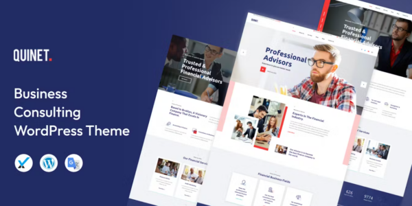 Quinet Business Consulting WordPress Theme 2.3 GPL Theme