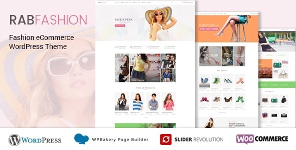 RAB Fashion eCommerce WordPress Theme 1.2.7 GPL Theme