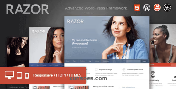 RAZOR CUTTING EDGE WORDPRESS THEME 1.1.9.7 GPL Theme