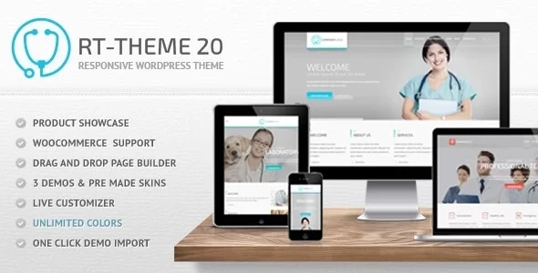 RT-Theme 20 | Medical, Health and Medical Product Catalog 2.4.3 GPL Theme