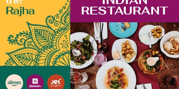 Rajha Indian Restaurant WordPress Theme 1.0.1 GPL Theme