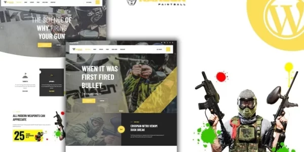 Rangun Paintball And Extreme Sports WordPress Theme 1.0.0 GPL Theme