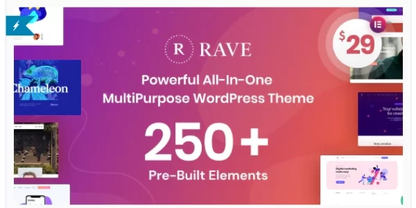 Rave MultiPurpose Business WordPress Theme 1.0.1 GPL Theme