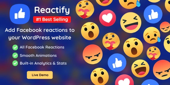 Reactify Facebook Reactions For WordPress 2.7 GPL Plugins