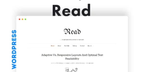 Read WP Minimalist WordPress Blog Theme 4.6.1 GPL Theme